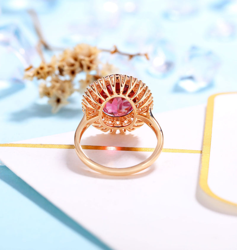 Laida Women Rose Gold toned Rose Gold Plated Handcrafted Finger Ring