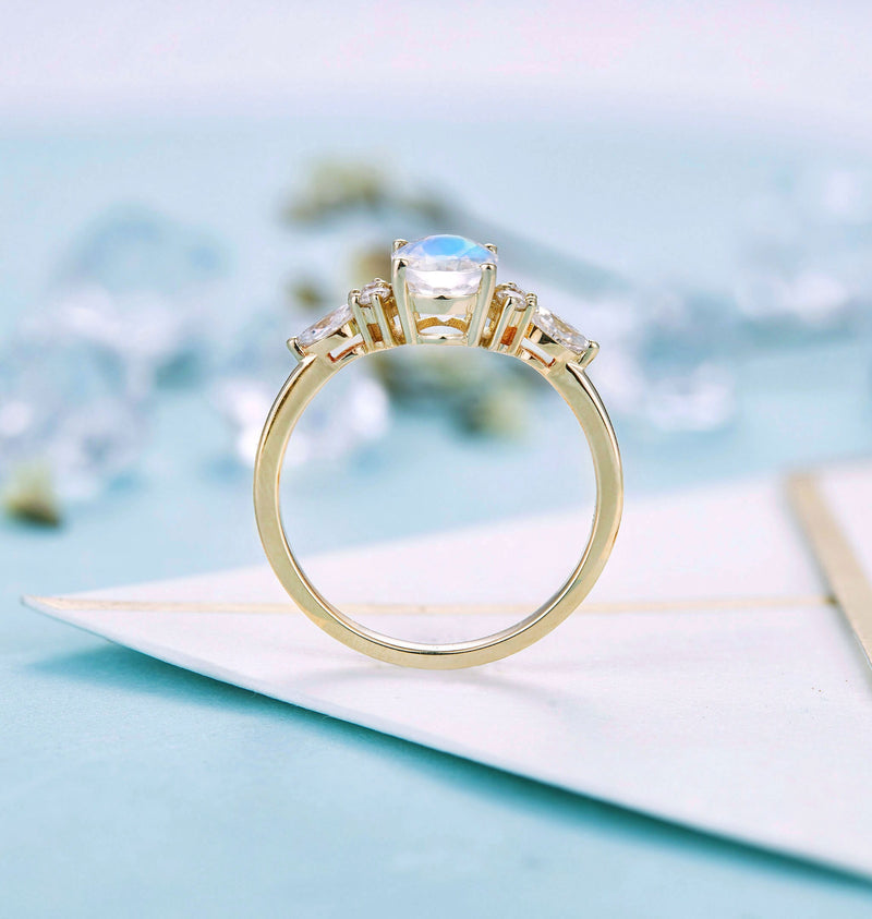 Dainty Synthetic Rainbow Moonstone Engagement Ring Wedding Sterling Silver  Jewelry & Accessories for Women Wholesale Factory - China Moonstone Ring  and Moonstone Jewelry price | Made-in-China.com
