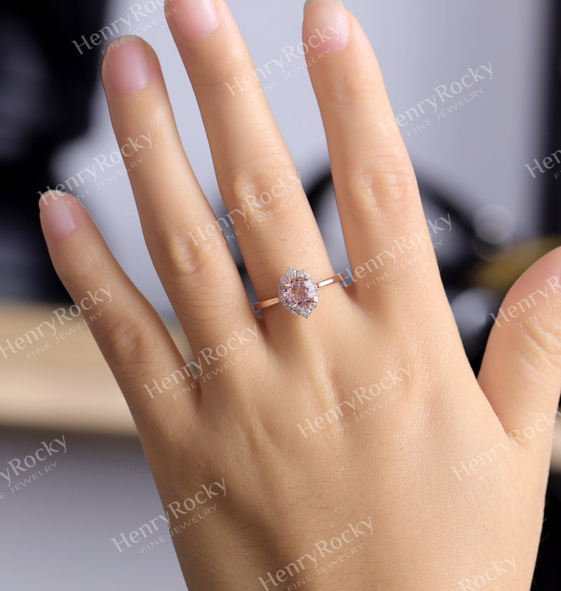 Buy quality 18kt / 750 rose gold fancy diamond ladies ring 9lr164 in Pune